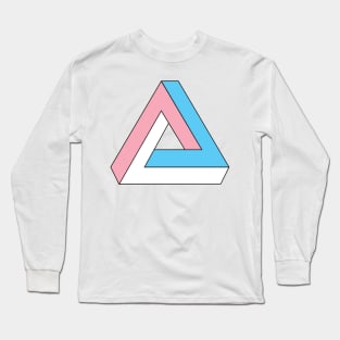 Penrose Triangle - Trans Pride Long Sleeve T-Shirt